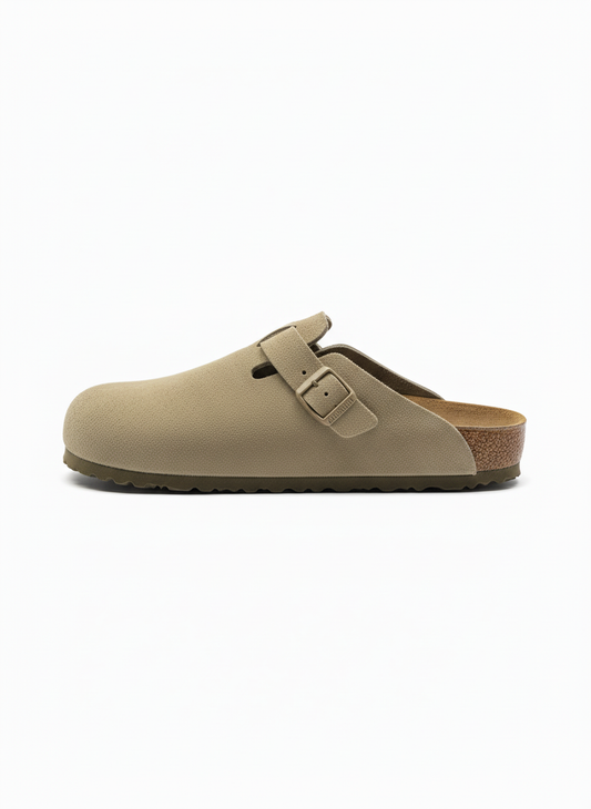 Boston Suede Leather Regular faded khaki