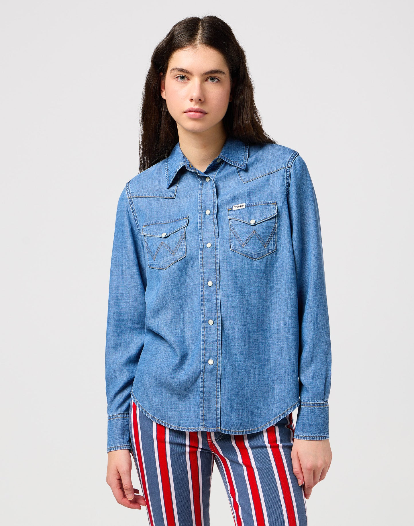 REGULAR_SHIRT FIRST_FRIEND medium denim | Bildmaterial bereitgestellt von SHOES.PLEASE.