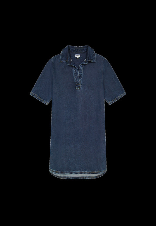 DENIM_SHIRT_DRESS FAMOUS medium denim