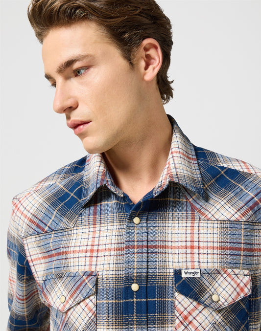 WESTERN_SHIRT navy red