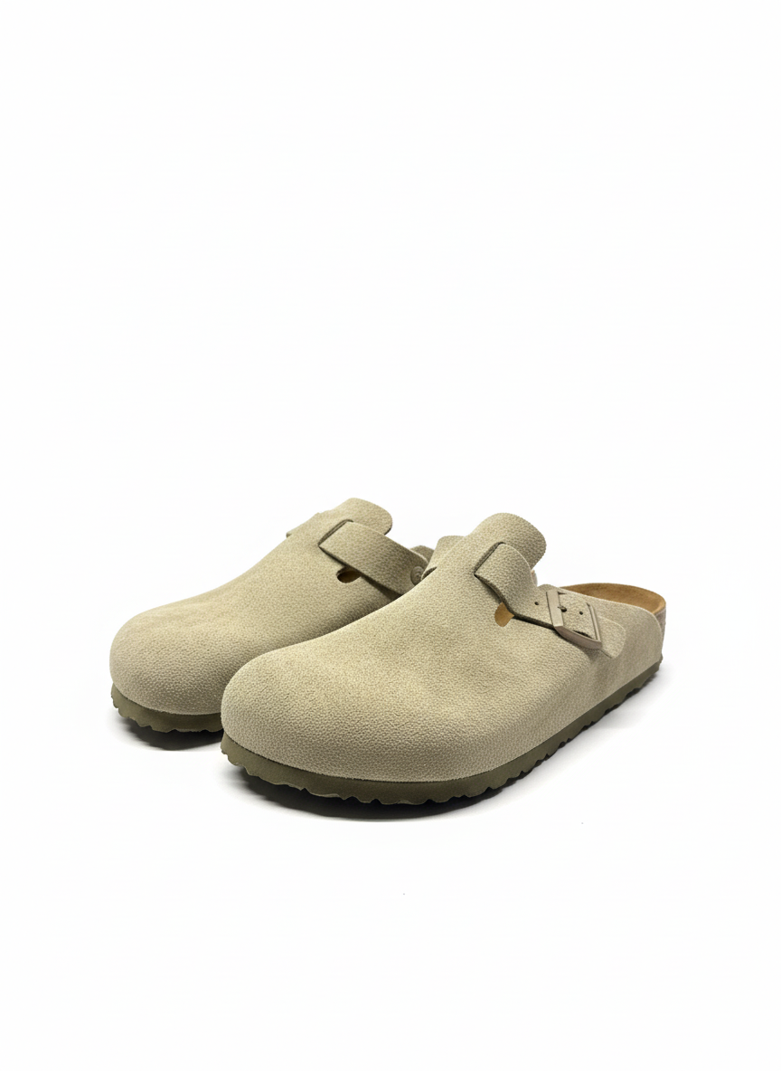 Boston Suede Leather Regular faded khaki | Bildmaterial bereitgestellt von SHOES.PLEASE.