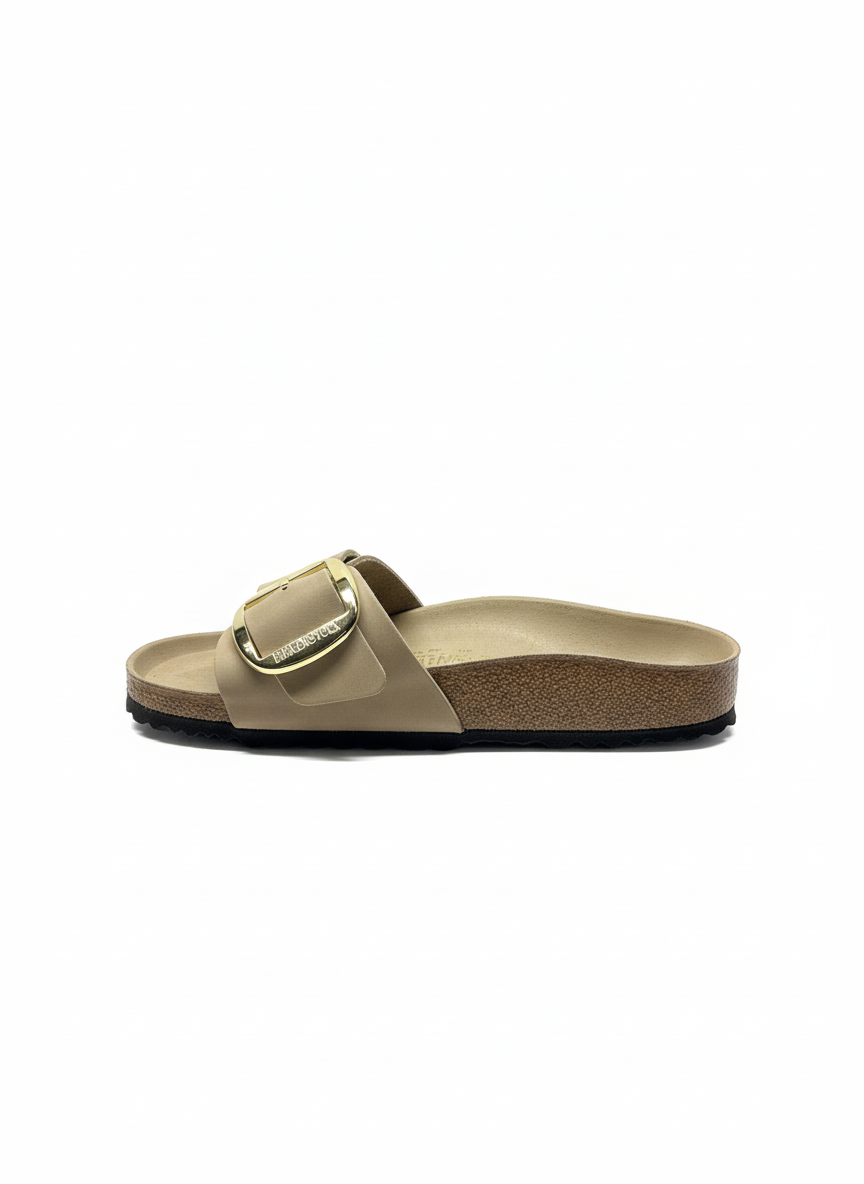 Madrid Big Buckle Oiled Leather Women Narrow tabacco brown | Bildmaterial bereitgestellt von SHOES.PLEASE.