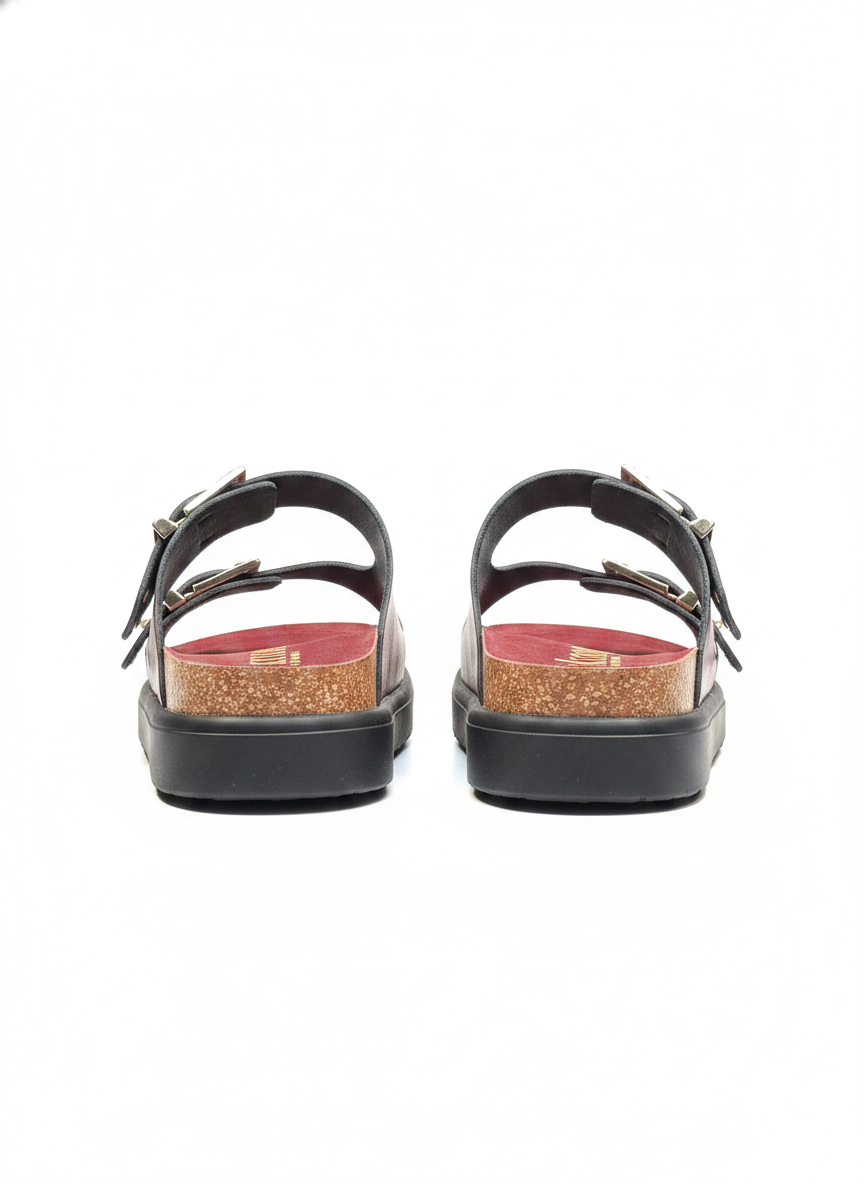 TUNEZ-262 Sandalia plana ALASKA burdeos | Bildmaterial bereitgestellt von SHOES.PLEASE.