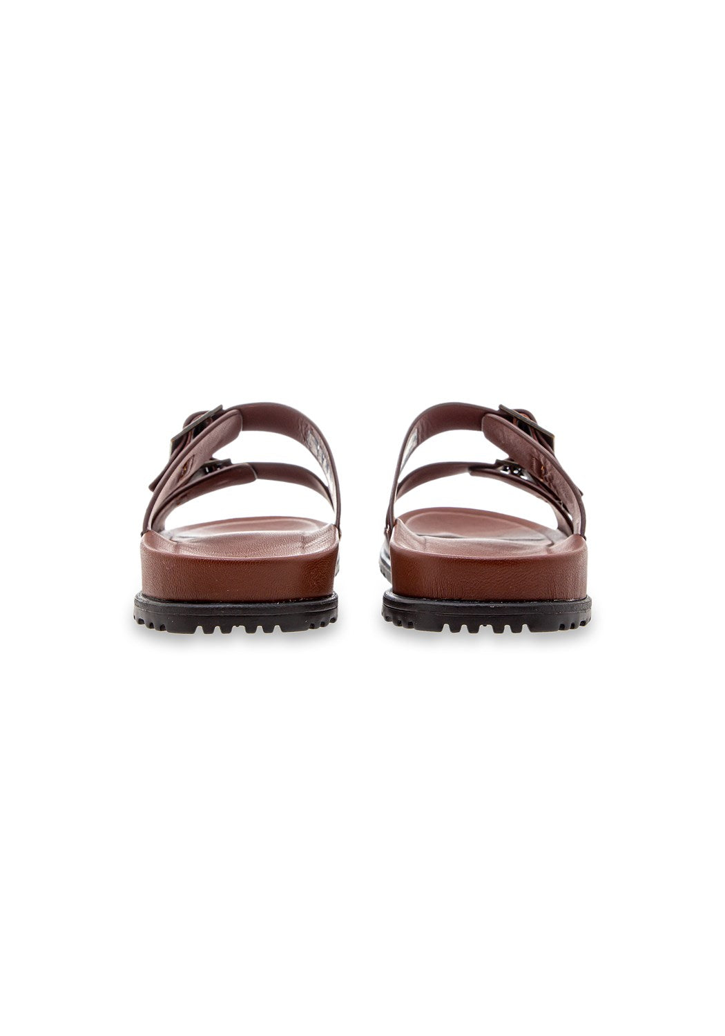 M Wainscott Buckle Slide cognac leather | Bildmaterial bereitgestellt von SHOES.PLEASE.