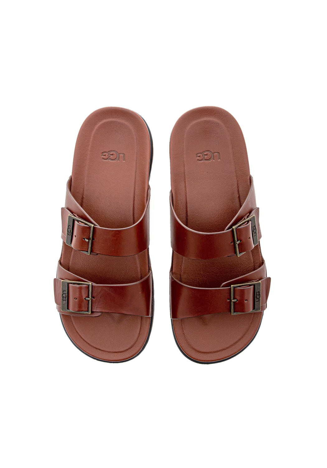 M Wainscott Buckle Slide cognac leather | Bildmaterial bereitgestellt von SHOES.PLEASE.