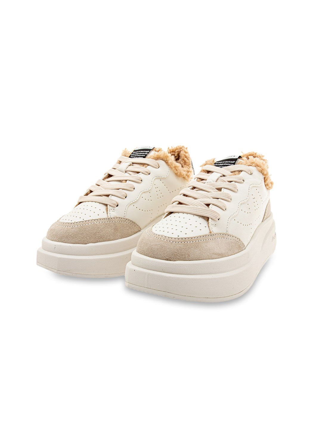 IMPULSFUR01 Combo A calfsuede white/br b | Bildmaterial bereitgestellt von SHOES.PLEASE.