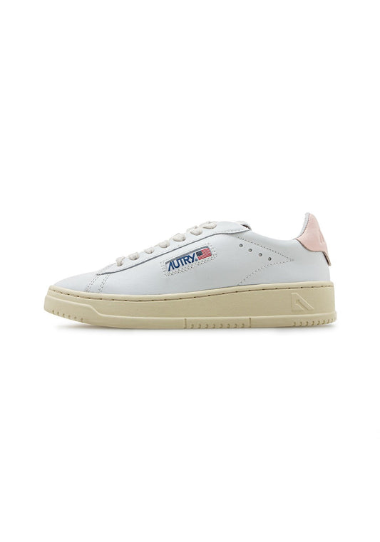 Autry 01 Low Wmn Leather/Leather wht/pin