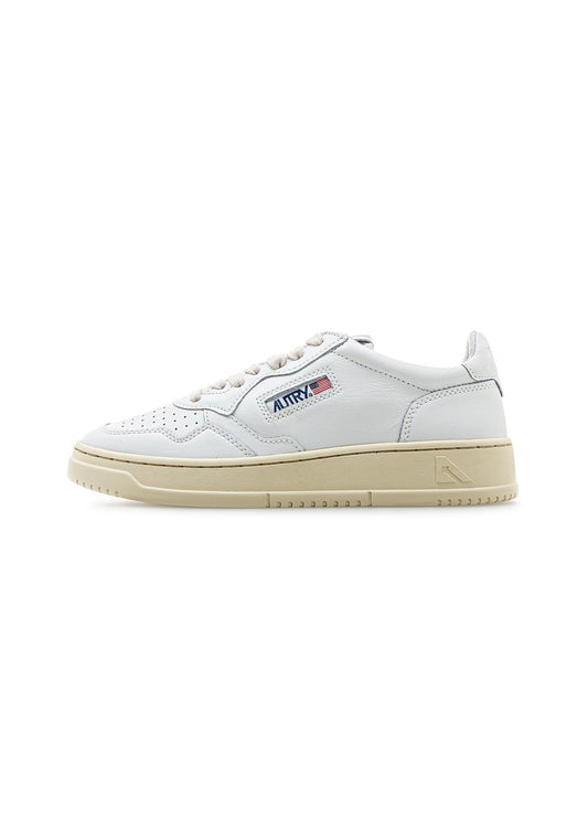 AUTRY 01 LOW WOM LEAT/LEAT white/white