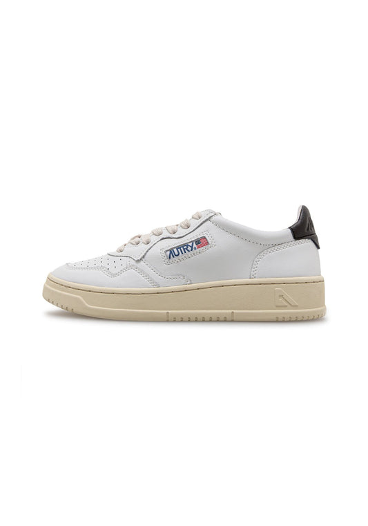 AUTRY 01 LOW WOM LEAT/LEAT white/black