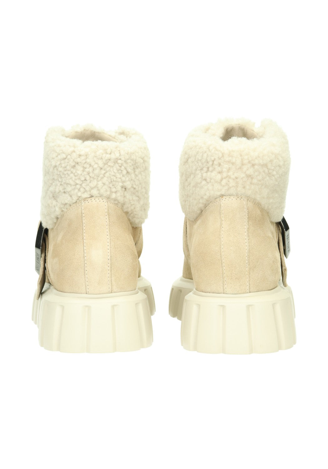 Grenelle Lace Buckle Fur Suede  lt.beige | Bildmaterial bereitgestellt von SHOES.PLEASE.