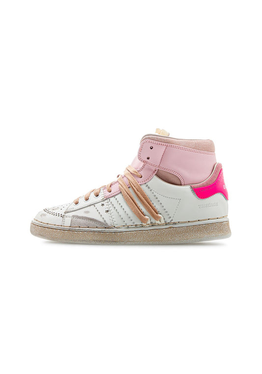 The Cage white/baby pink