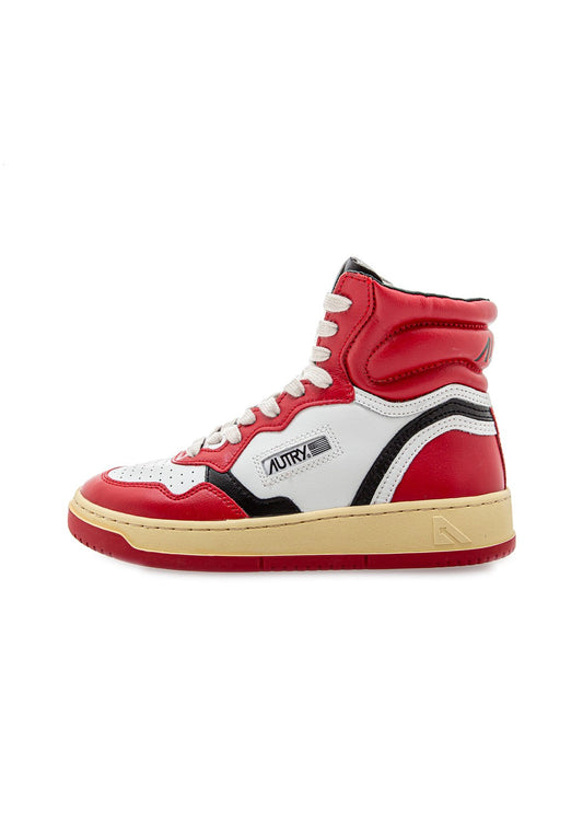 LIBERTY HIGH WOM LEAT/LEAT red/wht/black