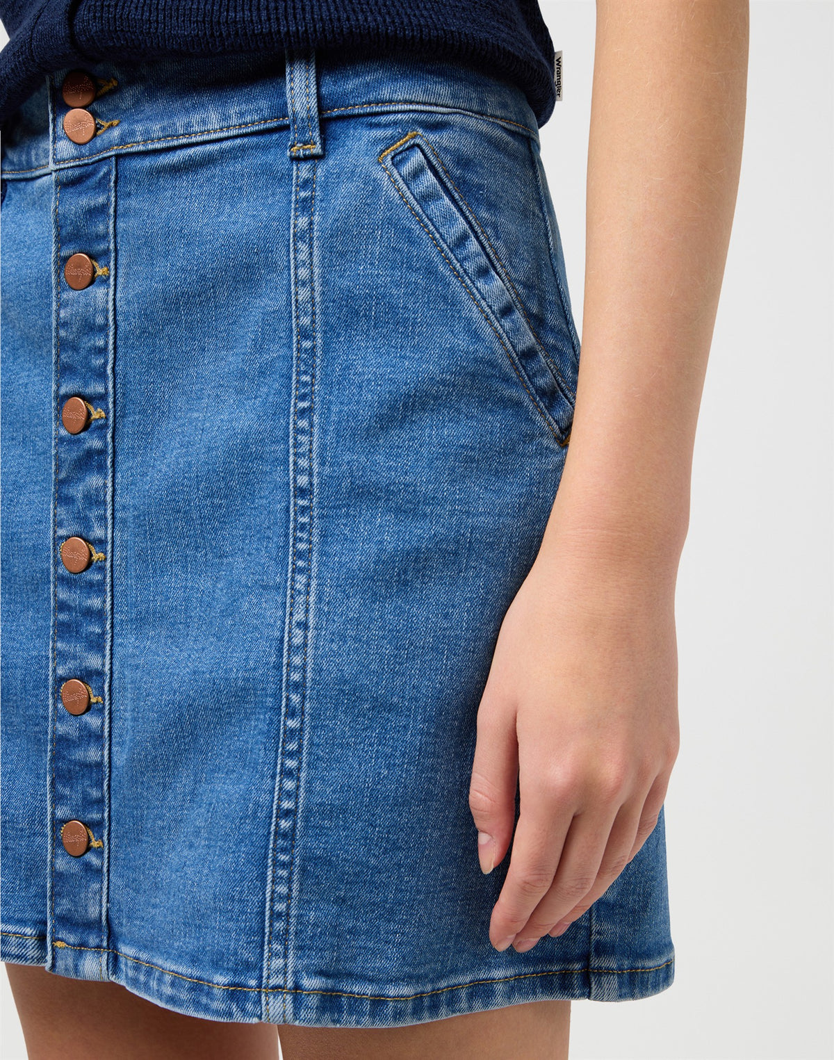 DENIM_MINI_SKIRT MID_WASH | Bildmaterial bereitgestellt von SHOES.PLEASE.