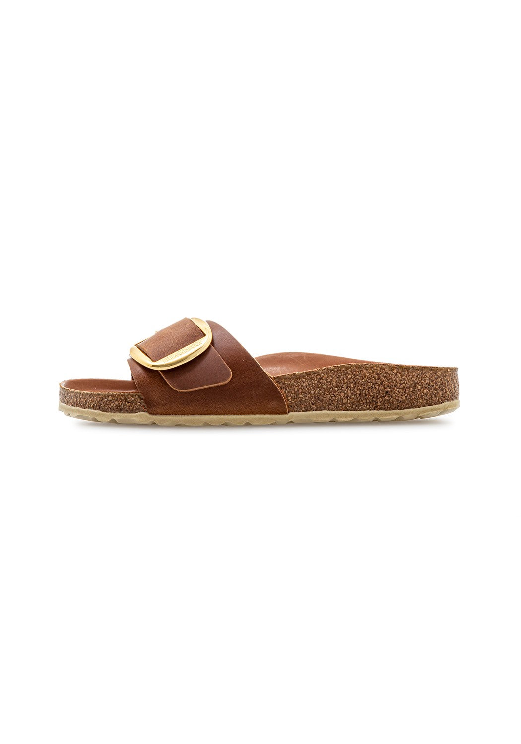 Madrid Big Buckle Oiled Leather Women Narrow cognac | Bildmaterial bereitgestellt von SHOES.PLEASE.