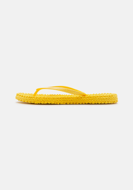 Flip Flop with Glitter yellow