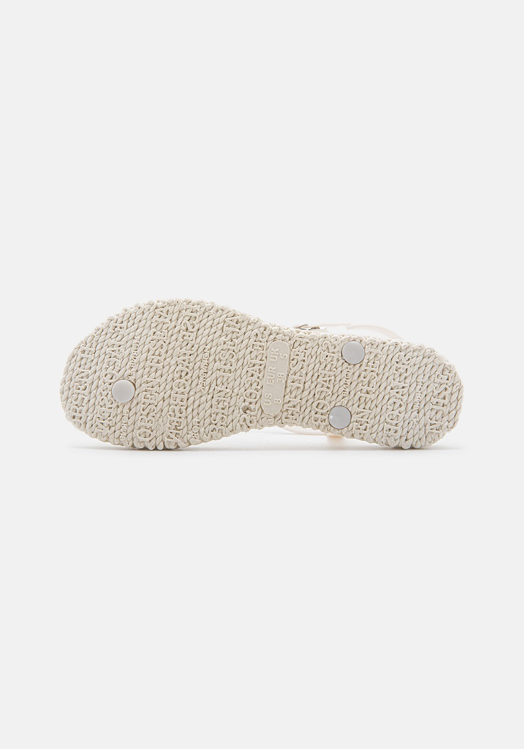 Flip Flop with Glitter creme | Bildmaterial bereitgestellt von SHOES.PLEASE.