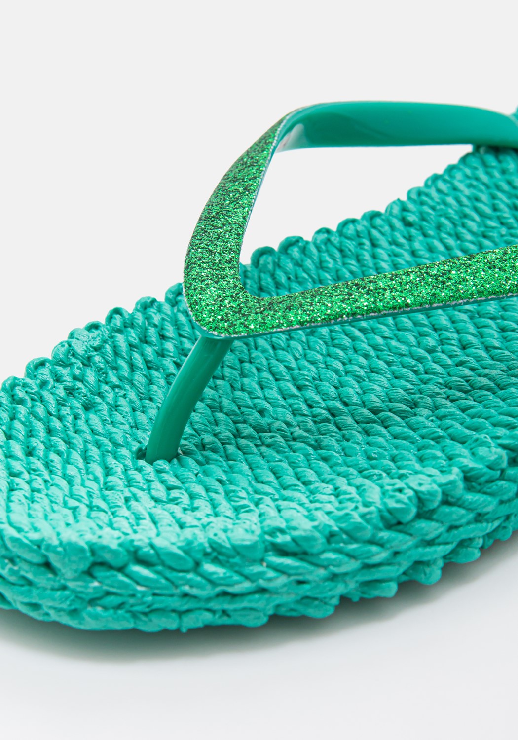 Flip Flop with Glitter north green | Bildmaterial bereitgestellt von SHOES.PLEASE.