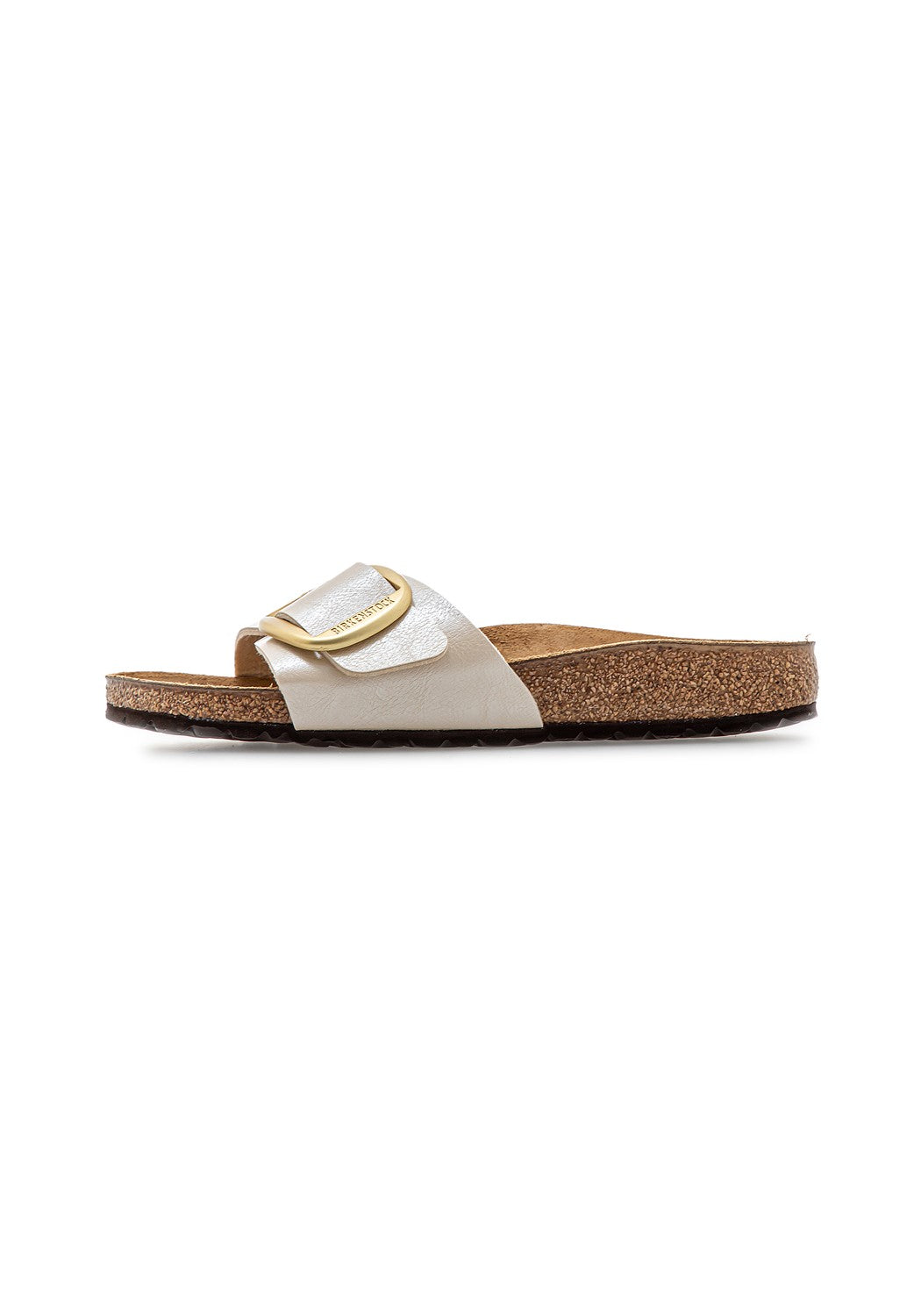 Madrid Big Buckle Birko-Flor Women Narrow graceful pearl white | Bildmaterial bereitgestellt von SHOES.PLEASE.