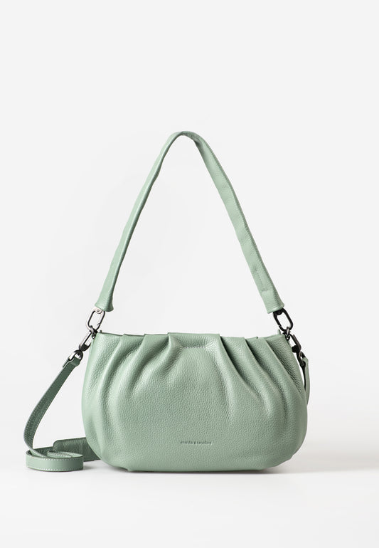 Pearl Schultertasche Philocalists sage green