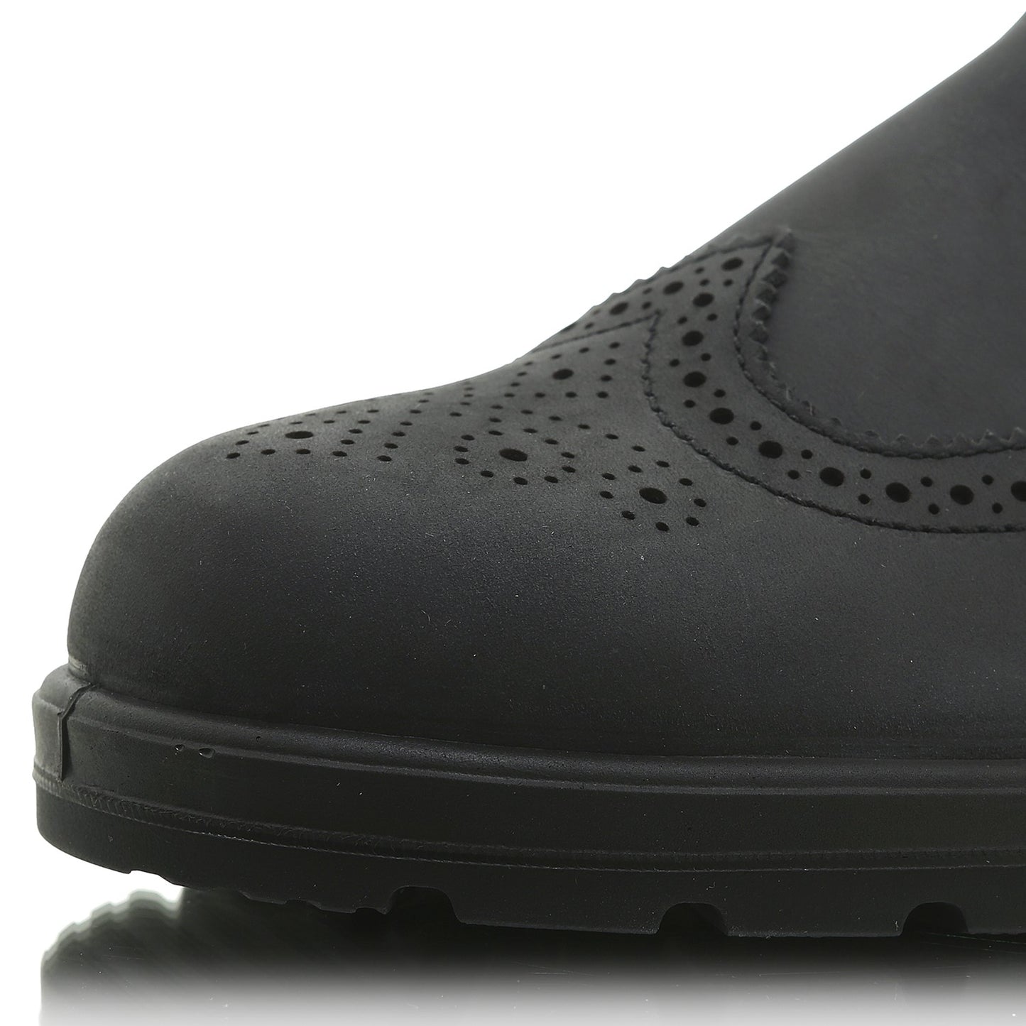 1472 Men Brogued Rustic black Leather | Bildmaterial bereitgestellt von SHOES.PLEASE.