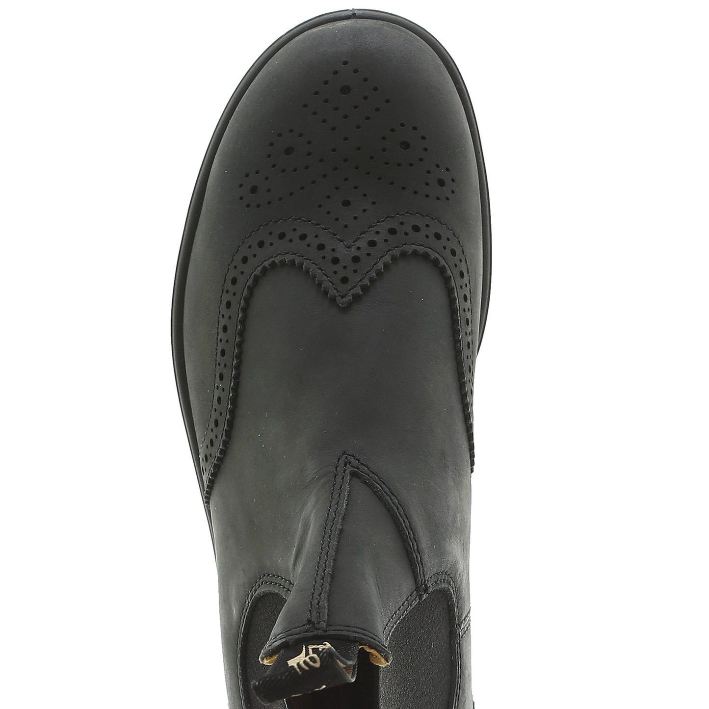 1472 Men Brogued Rustic black Leather | Bildmaterial bereitgestellt von SHOES.PLEASE.