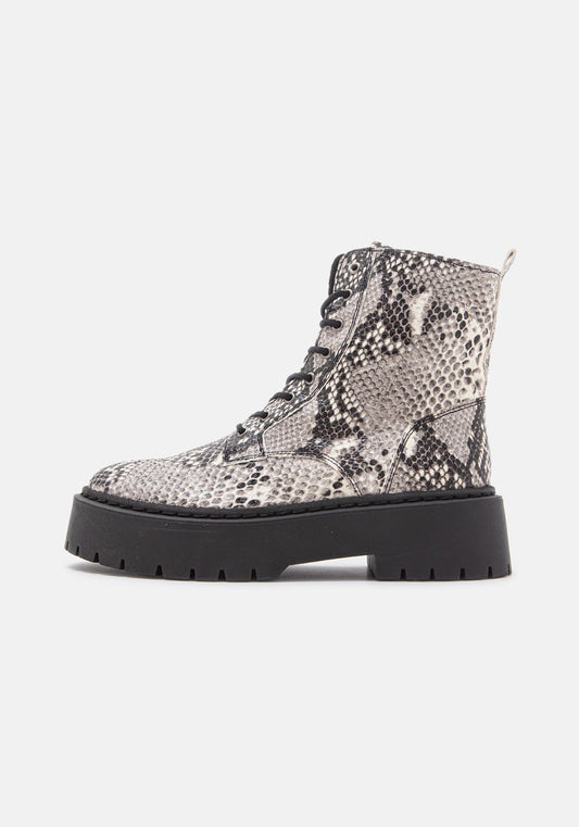 Mary Boot Pitton black/white snake