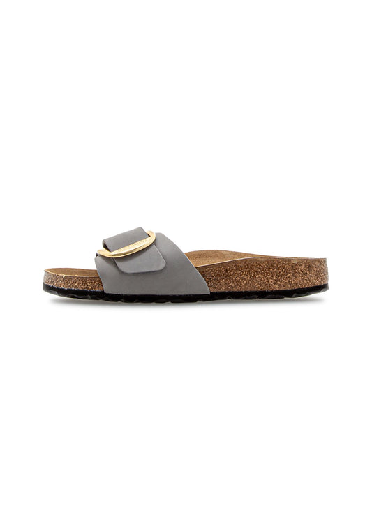 Madrid Big Buckle Nubuck light gray