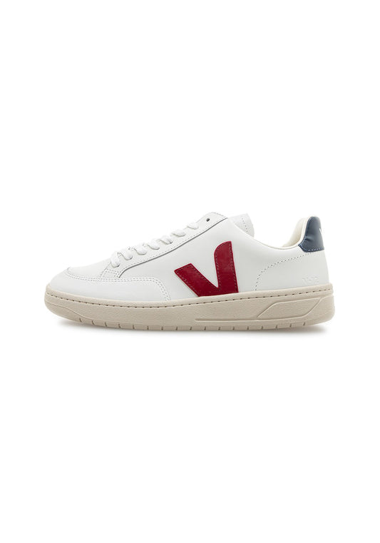 V-12 Leather extra white marsala nautico