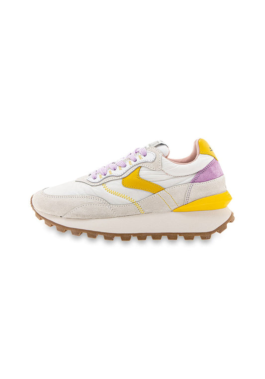 Qwark Hype Woman Suede/Nylon wht-yllw-li