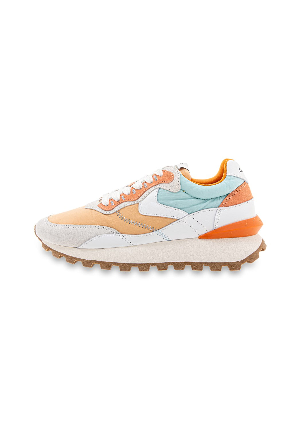 Qwark Hype Woman Suede/Nylon wht-oran-ma | Bildmaterial bereitgestellt von SHOES.PLEASE.