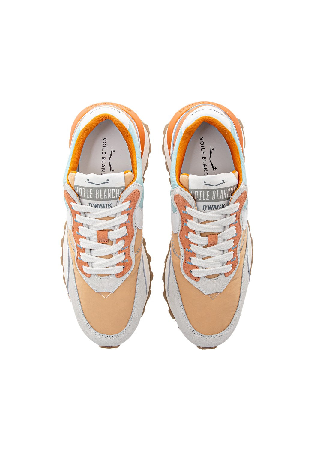 Qwark Hype Woman Suede/Nylon wht-oran-ma | Bildmaterial bereitgestellt von SHOES.PLEASE.