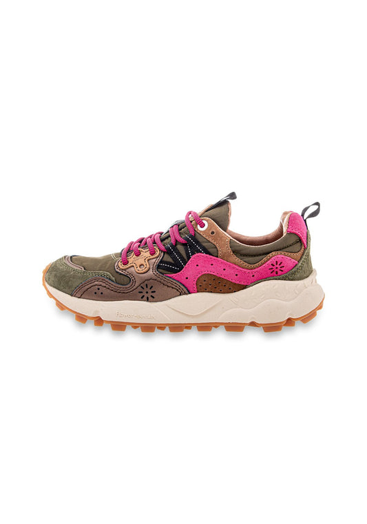 Yamano 3 Women Suede Nylon military/pink