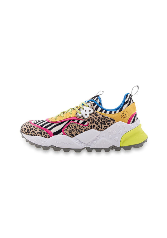 Kotetsu Women Suede leo print pastel