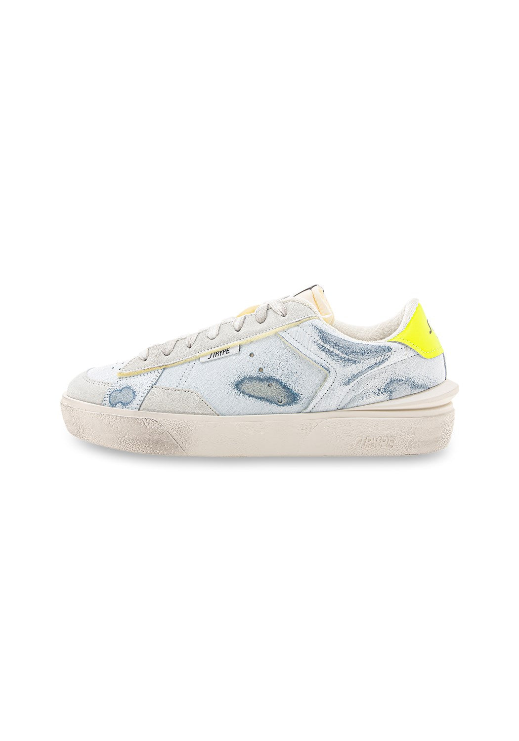 ST011-GF Sneaker Destroyed white/yellow | Bildmaterial bereitgestellt von SHOES.PLEASE.