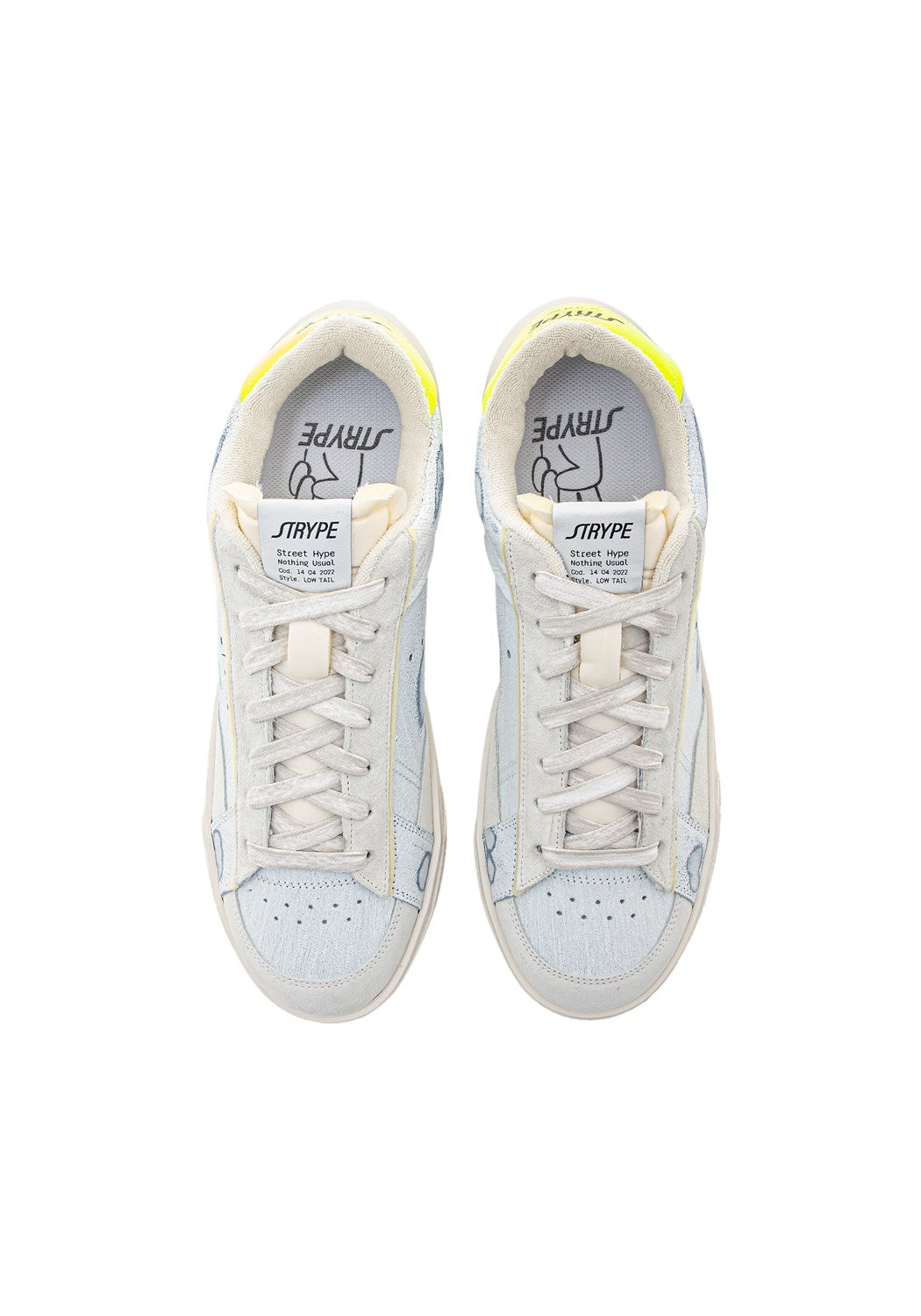 ST011-GF Sneaker Destroyed white/yellow | Bildmaterial bereitgestellt von SHOES.PLEASE.