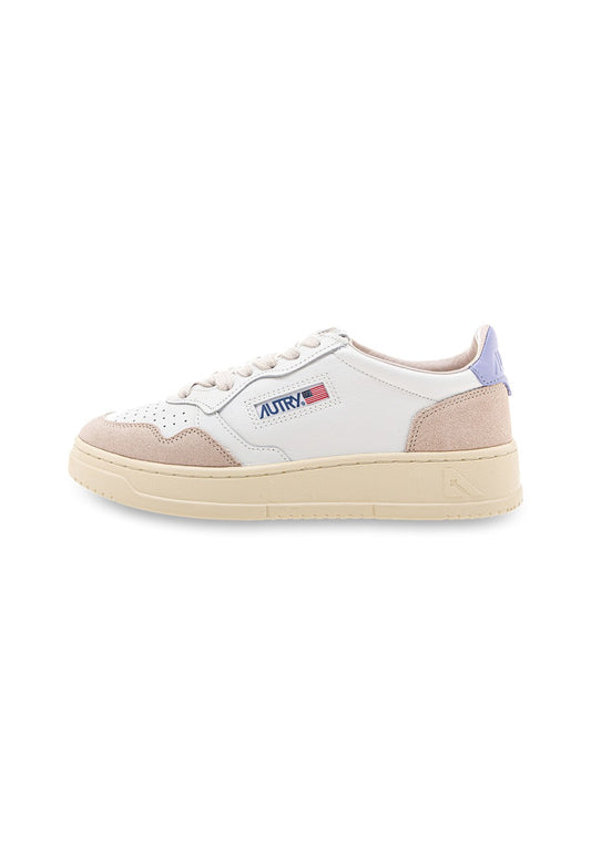 MEDALIST LOW WOM LEAT/SUEDE wht/lavande