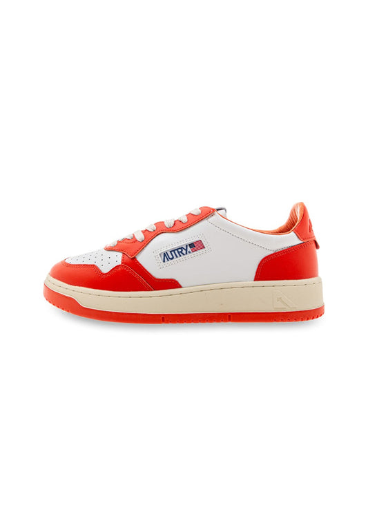 AUTRY 01 LOW MAN LEAT/LEAT tangerine