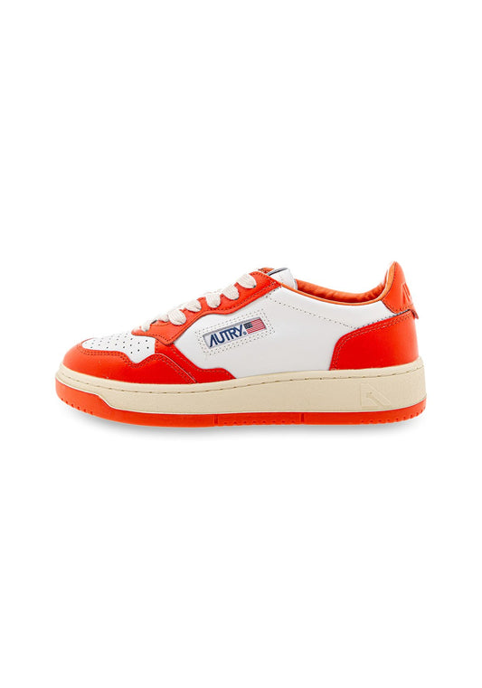 AUTRY 01 LOW WOM LEAT/LEAT tangerine