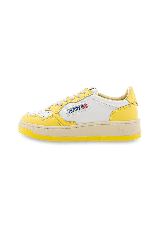 AUTRY 01 LOW WOM LEAT/LEAT yellow