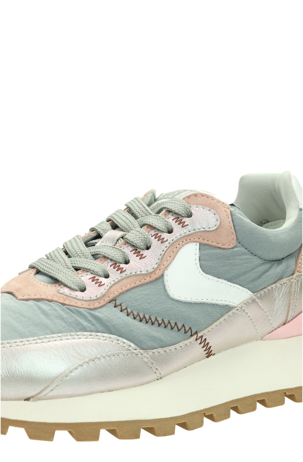 Qwark Hype Woman Nappa/Nylon plat.grey | Bildmaterial bereitgestellt von SHOES.PLEASE.