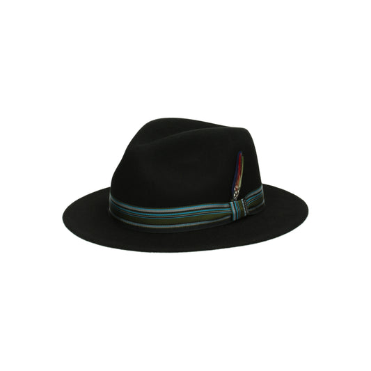 Traveller Woolfelt schwarz leder