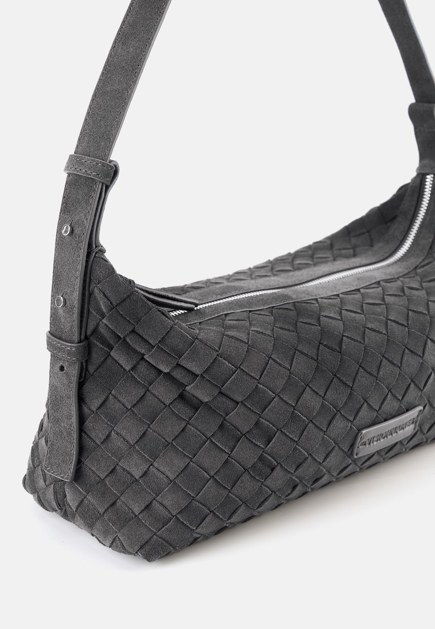 MARIE BAGUETTE WEAVE COZY asphalte | Bildmaterial bereitgestellt von SHOES.PLEASE.