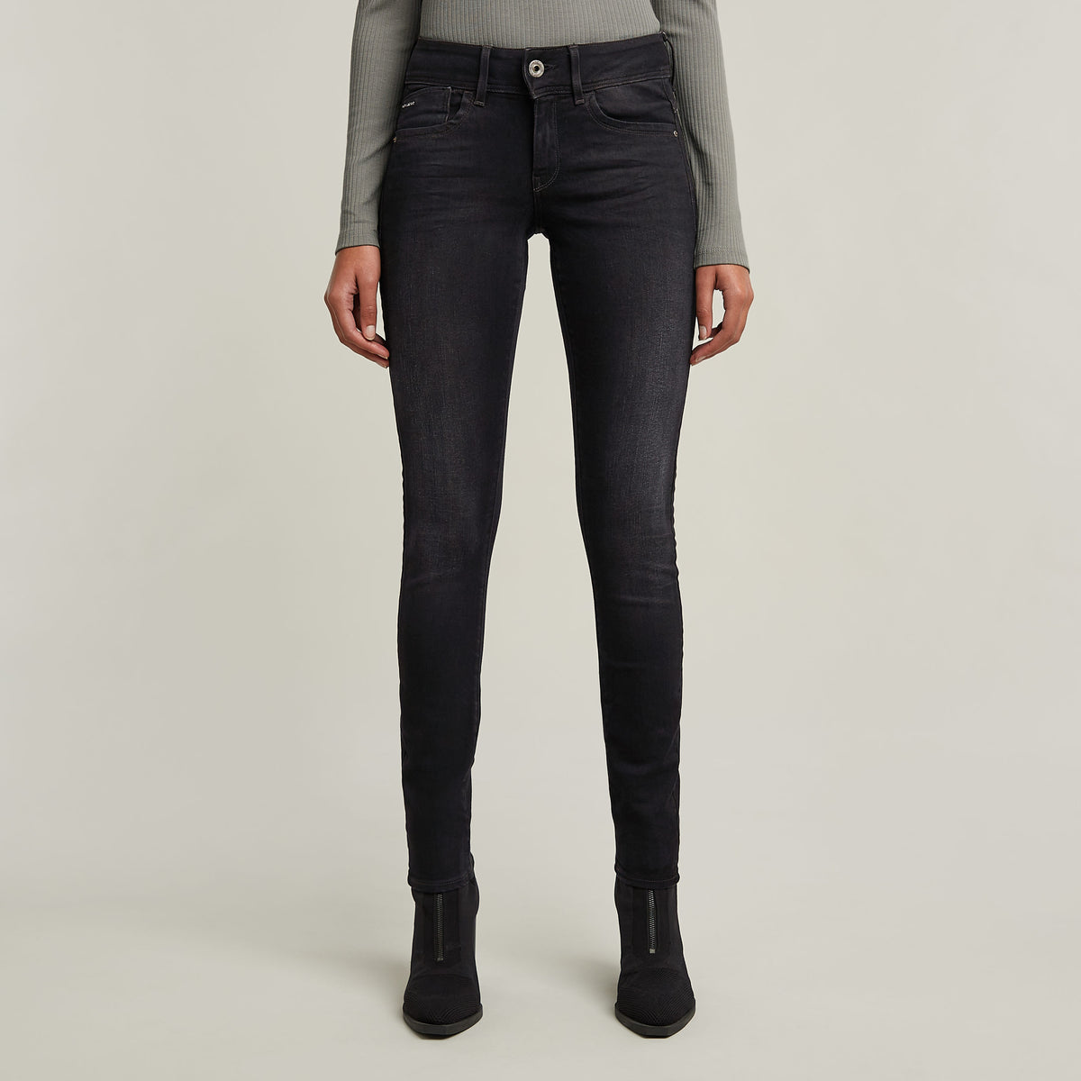 Lynn Mid Skinny Wmn dusty grey | Bildmaterial bereitgestellt von SHOES.PLEASE.
