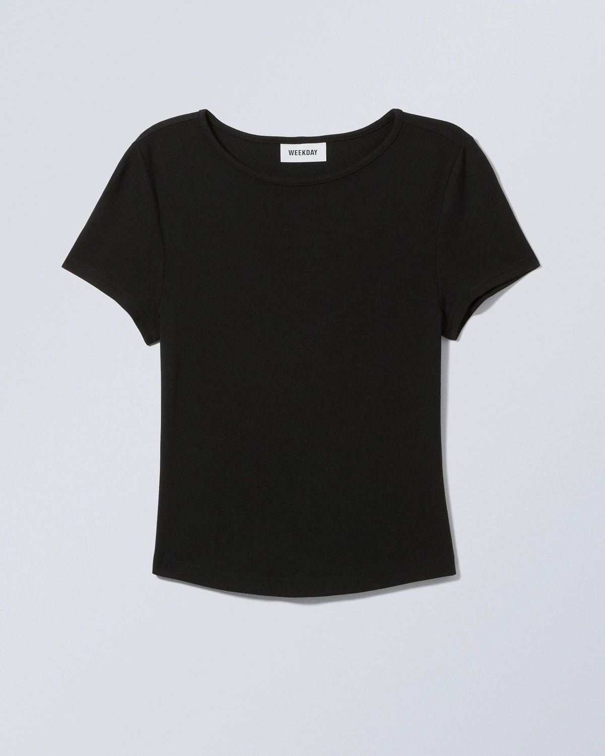 Curved Hem T-Shirt black | Bildmaterial bereitgestellt von SHOES.PLEASE.