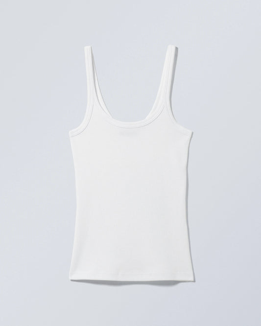Close Fitted Rib Sin off white