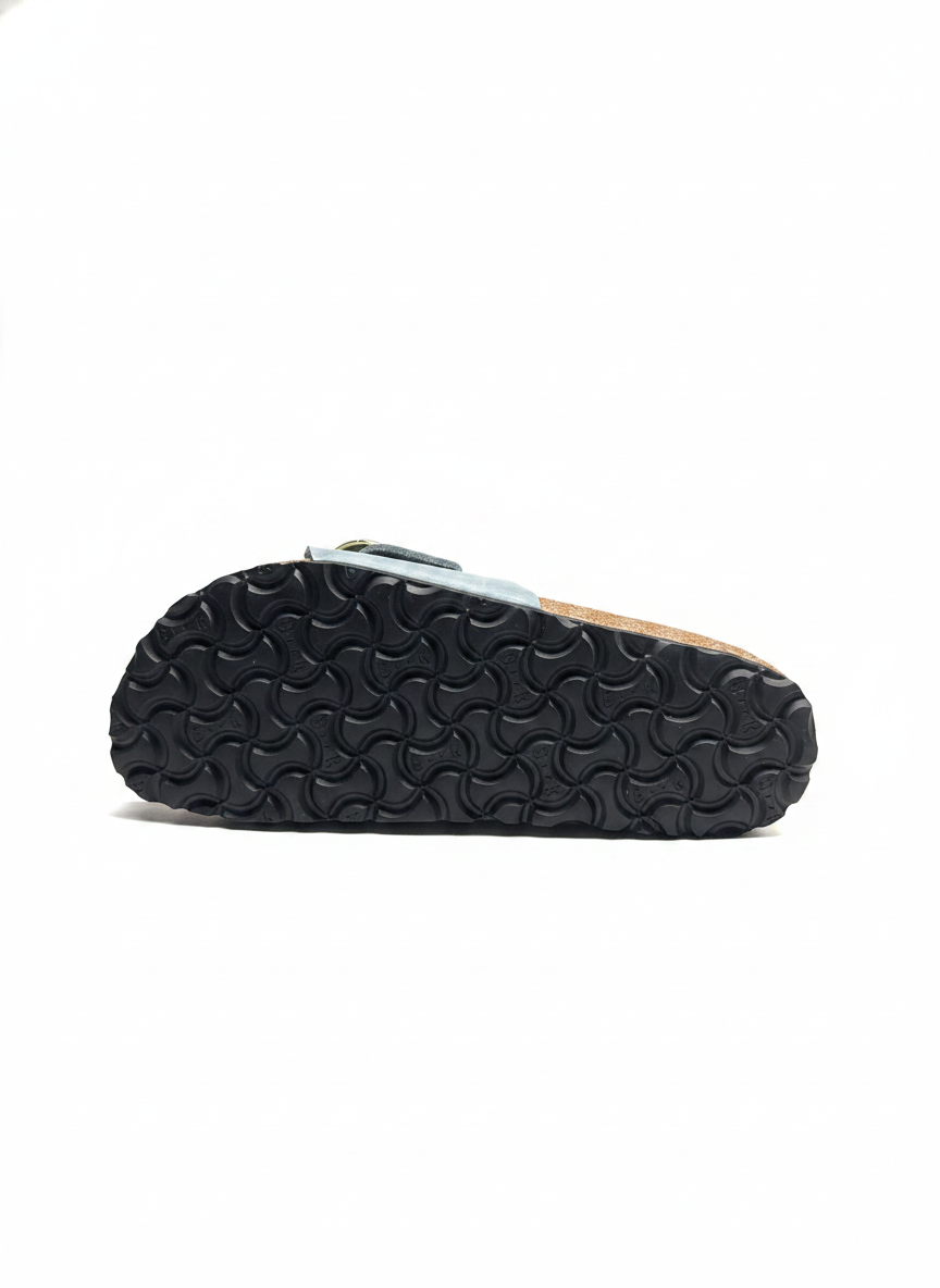 Madrid Big Buckle Oiled Leather Women Narrow basalt gray | Bildmaterial bereitgestellt von SHOES.PLEASE.