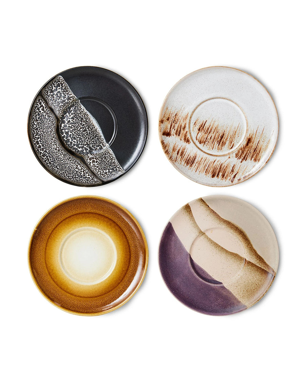 70S CERAMICS SAUCERS BIG SUR (SET OF 4) weiß | Bildmaterial bereitgestellt von SHOES.PLEASE.