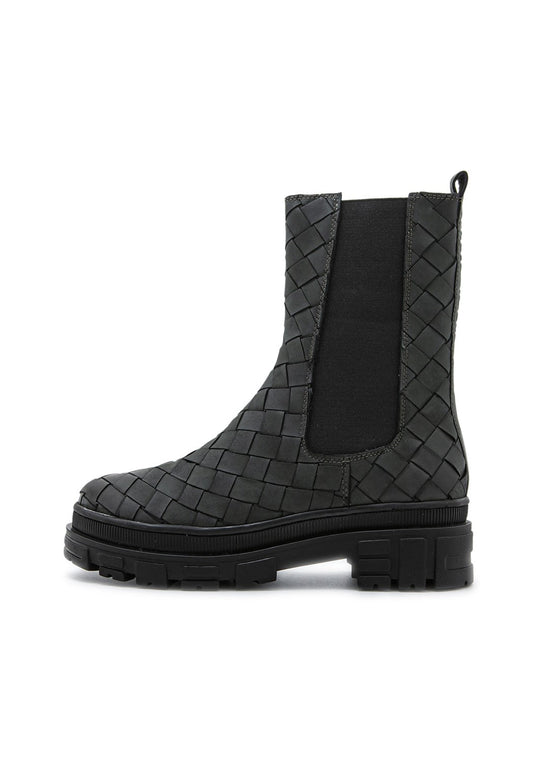 RSKate Boot braided Suede grey/black
