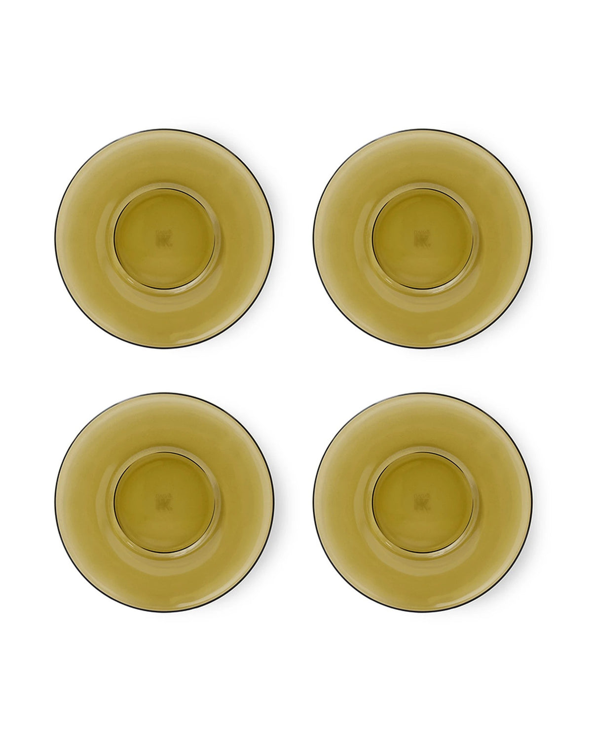 70S GLASSWARE SAUCERS MUD BROWN (SET OF | Bildmaterial bereitgestellt von SHOES.PLEASE.