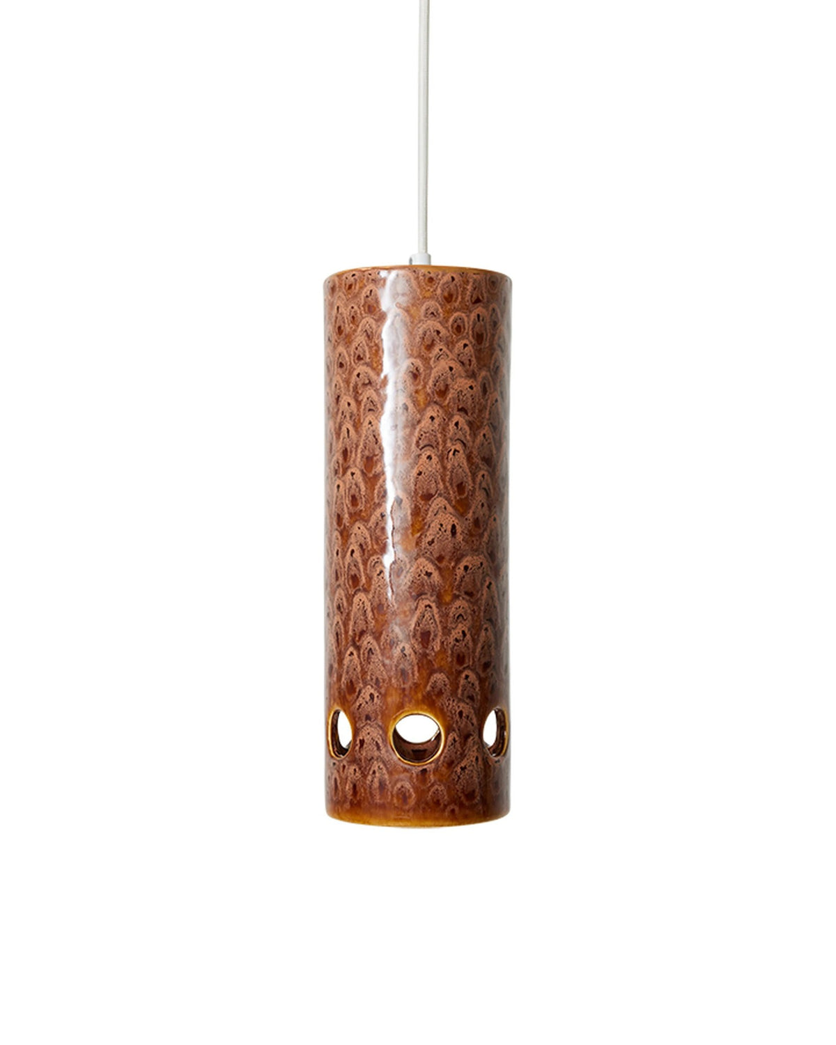 Ceramic Pendant Lamp lychee brown | Bildmaterial bereitgestellt von SHOES.PLEASE.